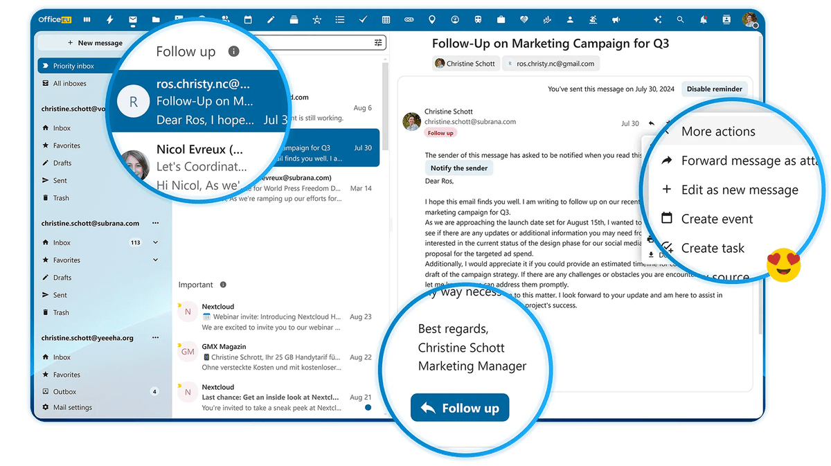 EU Email screenshot